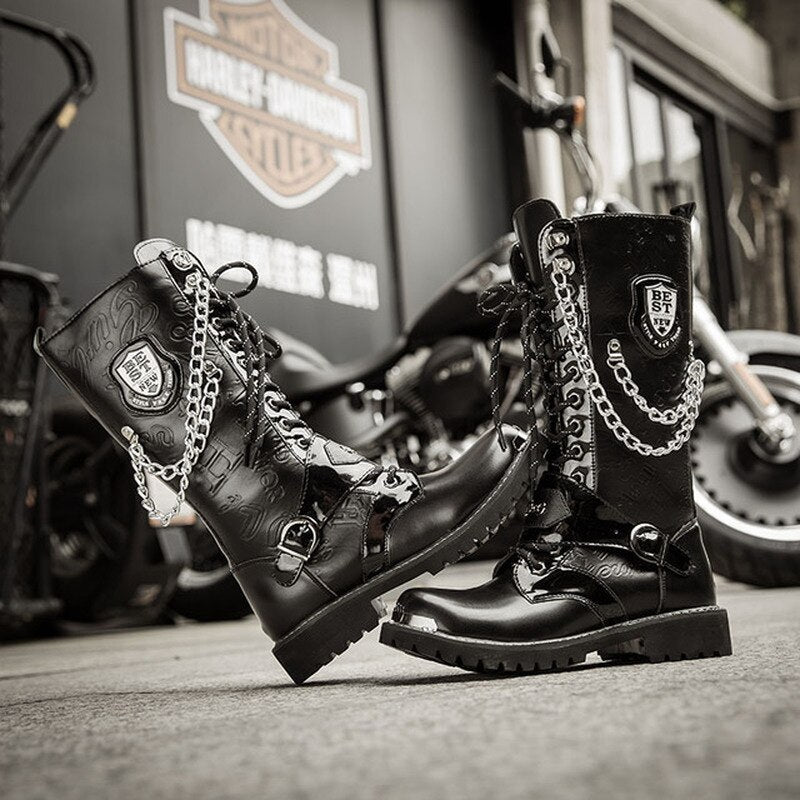 Men's Casual Motorcycle Boots