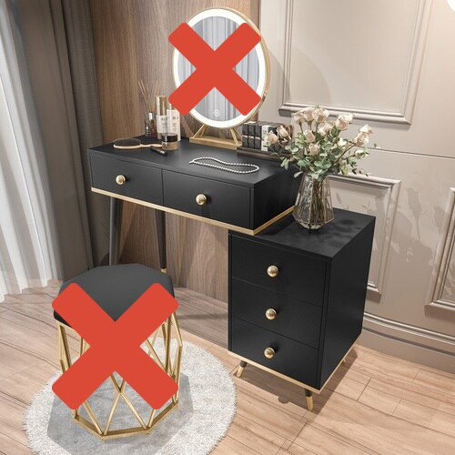 Deluxe Modern Makeup Vanity Station