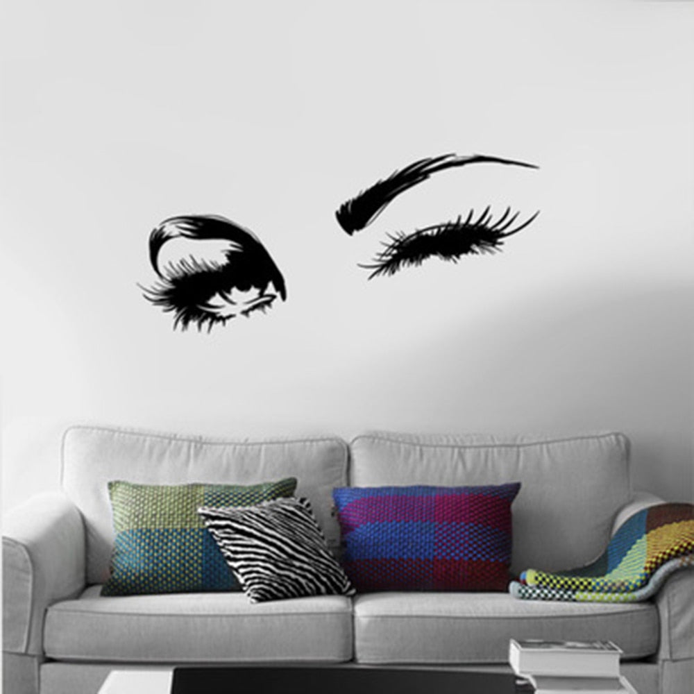 Sexy Eyebrow And Lash Wall Art Mural