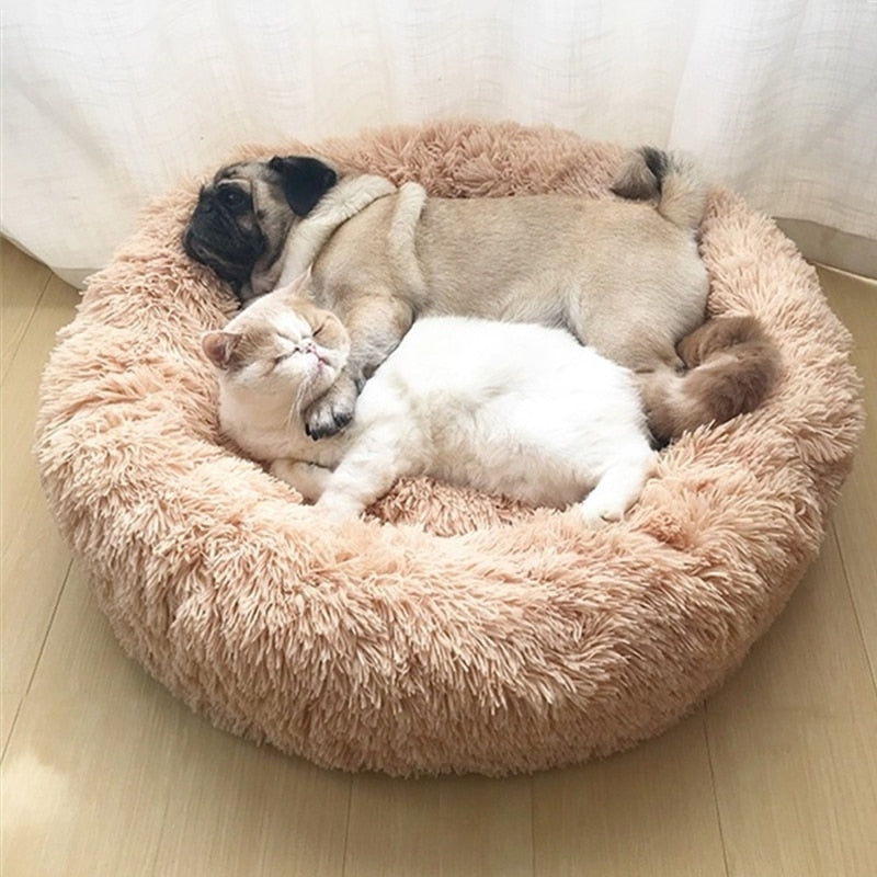 Plush Round Pet Bed