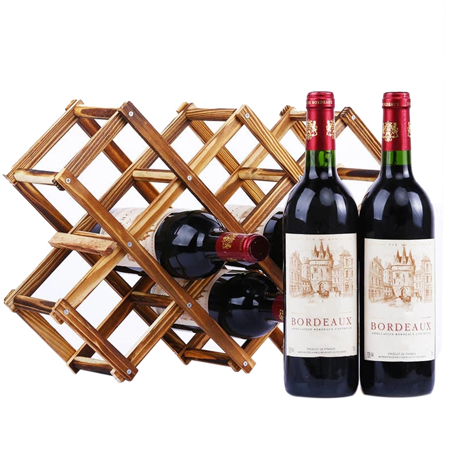 Folding Wooden Wine Rack