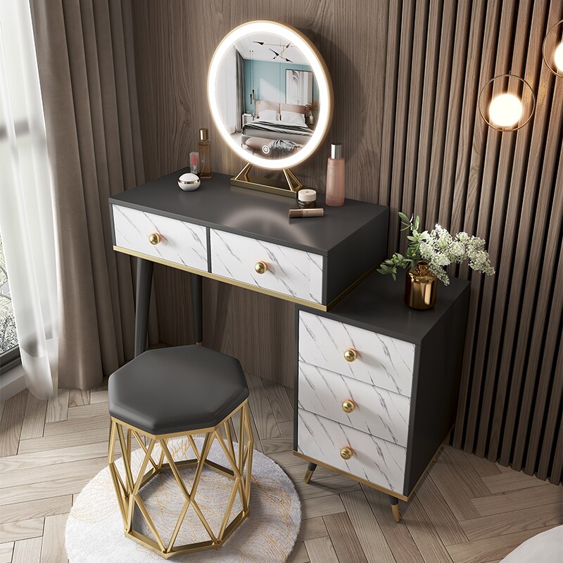 Deluxe Modern Makeup Vanity Station