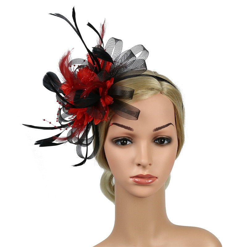 Fancy Feather Statement Headwear