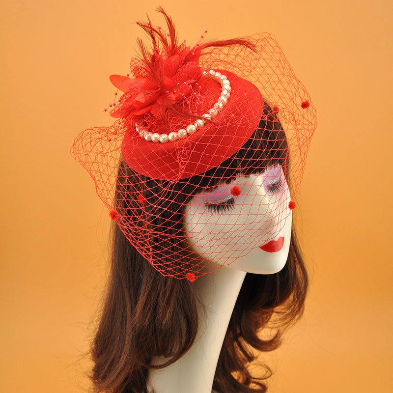 Face Veil Fascinator Hat