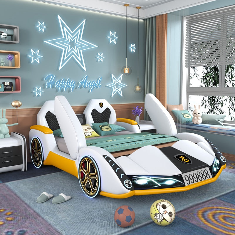 Cartoon Model Car Bed For Kids