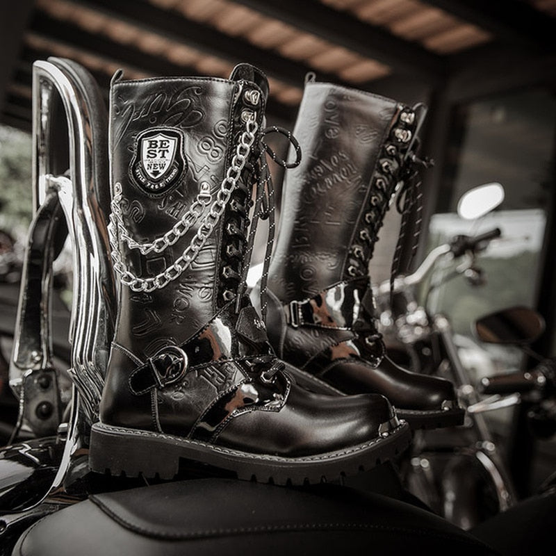 Men's Casual Motorcycle Boots