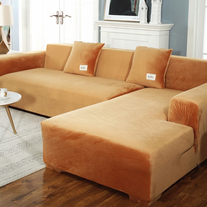 Luxury Chaise Lounge Velvet Sofa Covers