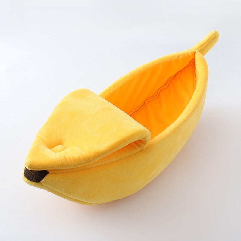 Cute Cozy Cat Banana Bed