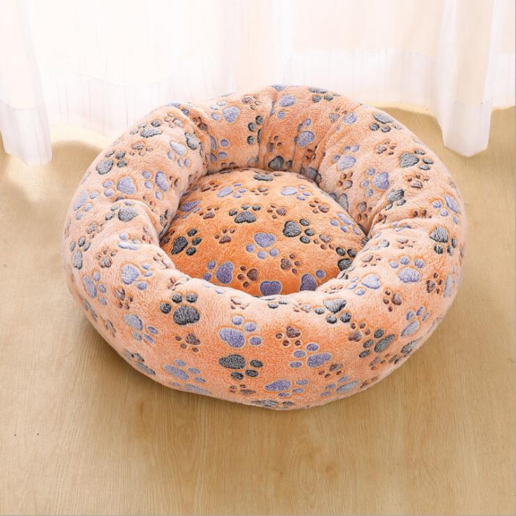 Plush Round Pet Bed