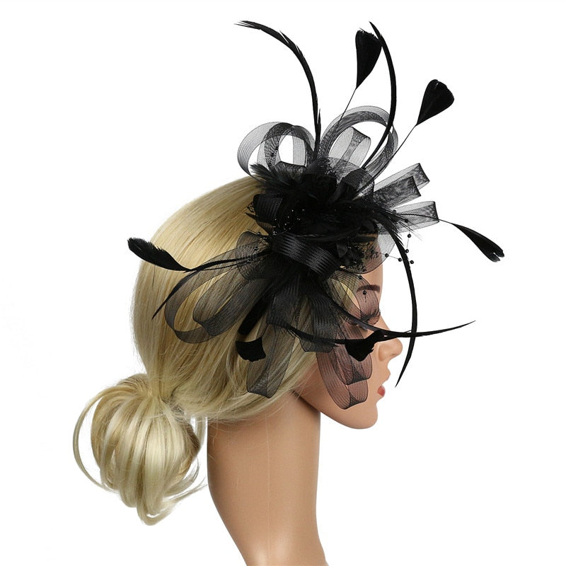 Fancy Feather Statement Headwear