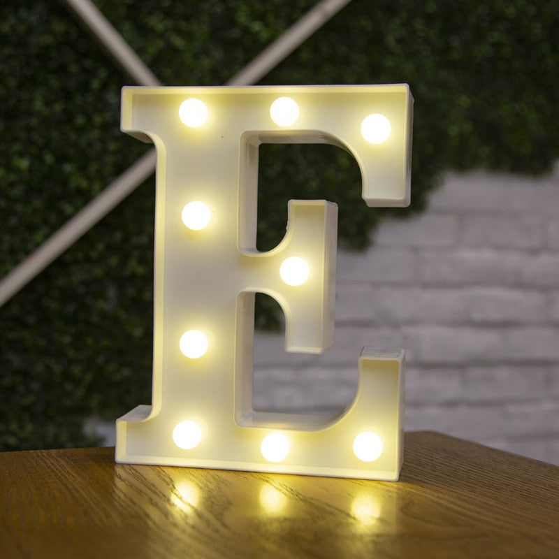 LED Lights Party Letters & Numbers