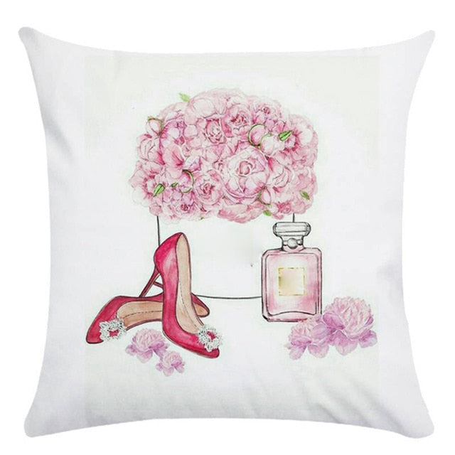 Blush Harmony: Pretty in Pink Couch Cushion Cover Collection