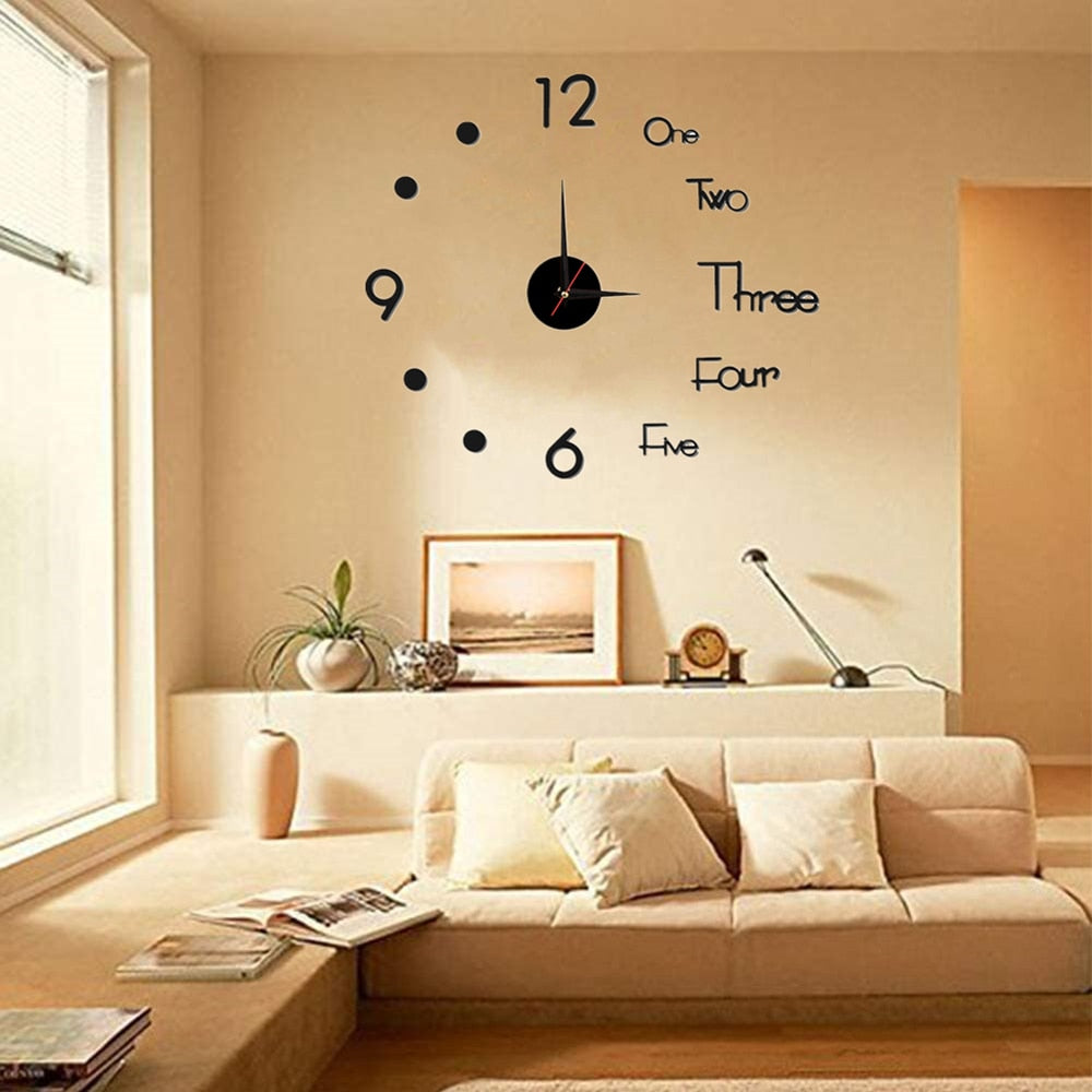 3D Digital Wall Art Clock