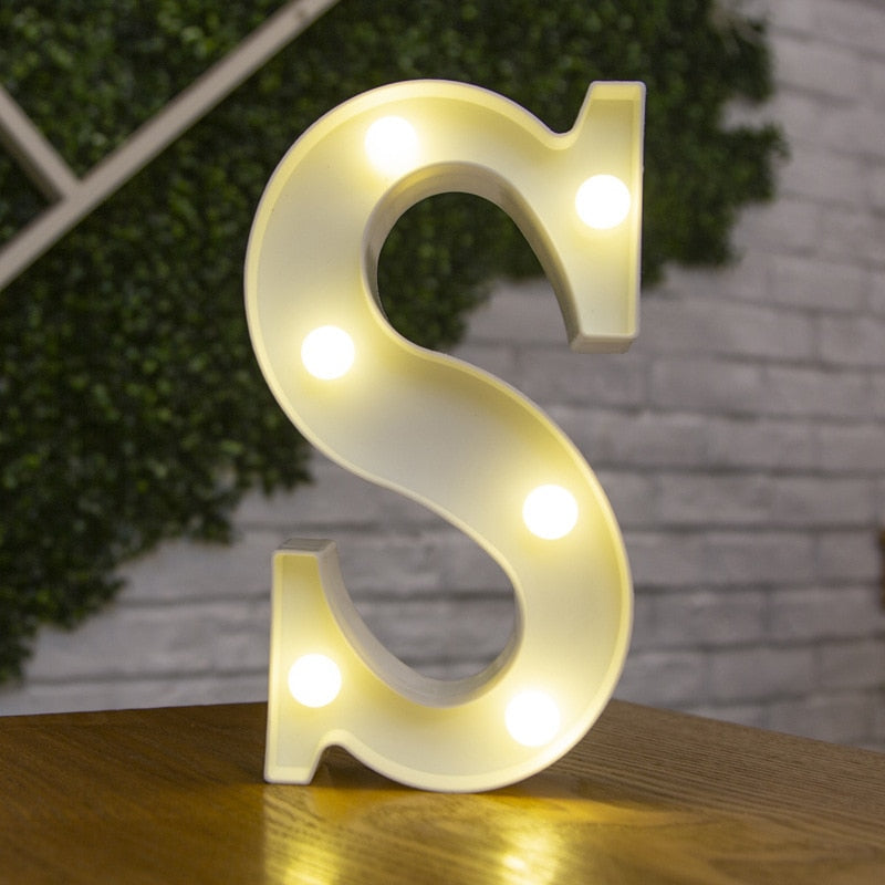 LED Lights Party Letters & Numbers