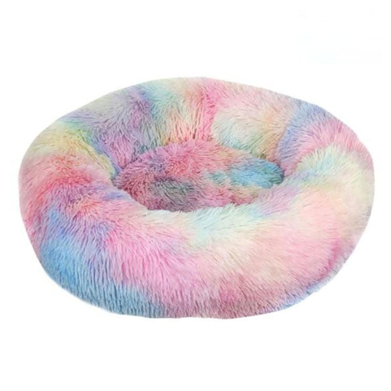 Plush Round Pet Bed