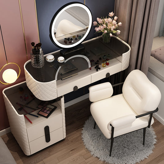 Luxury Makeup Table Set With LED Mirror