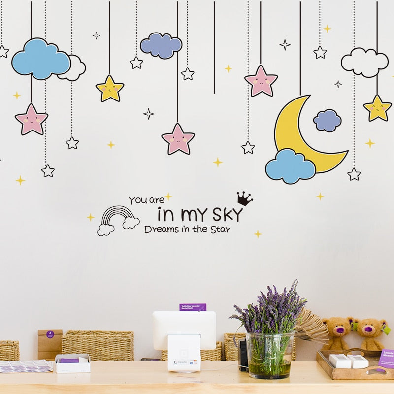 Kids and Babies Princess Unicorn Wall Art Stickers for Bedroom