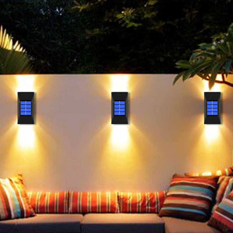 Outdoor Solar Powered Wall Light