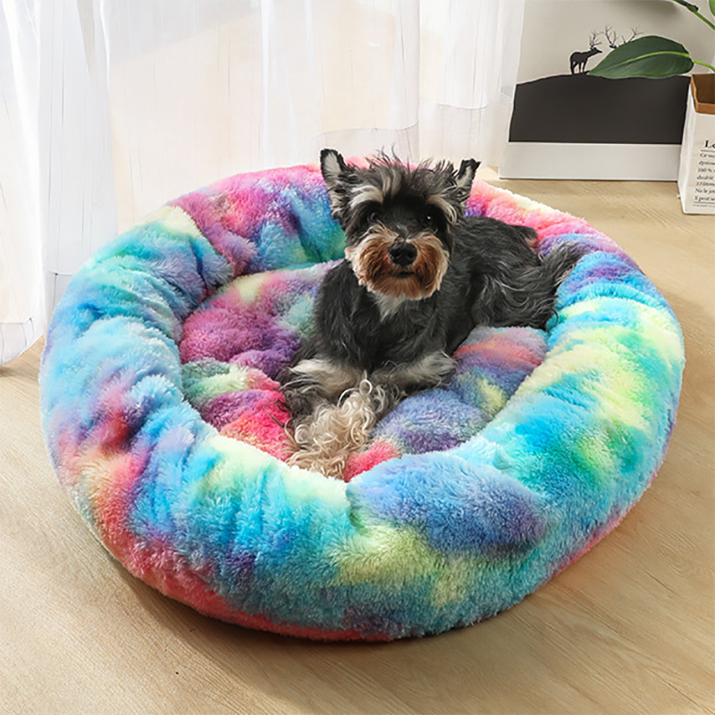 Plush Round Pet Bed