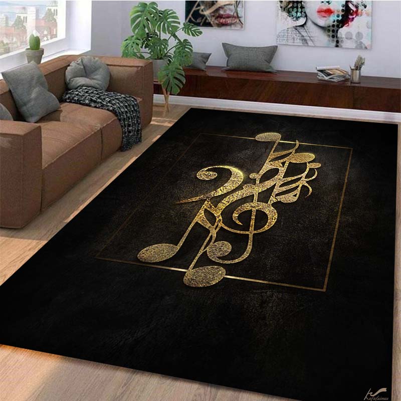 Music Symbol Area Rug