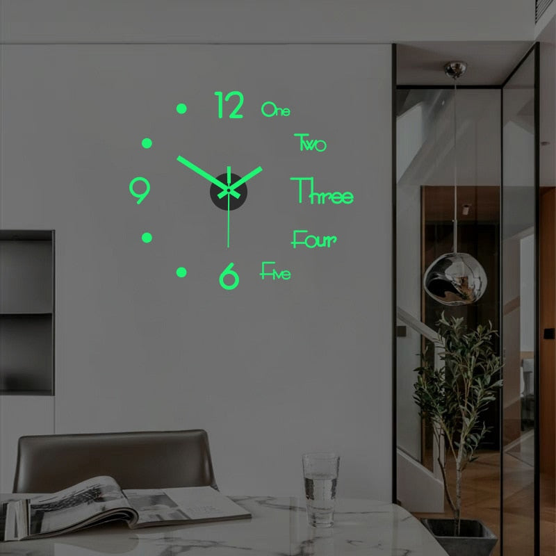 3D Digital Wall Art Clock