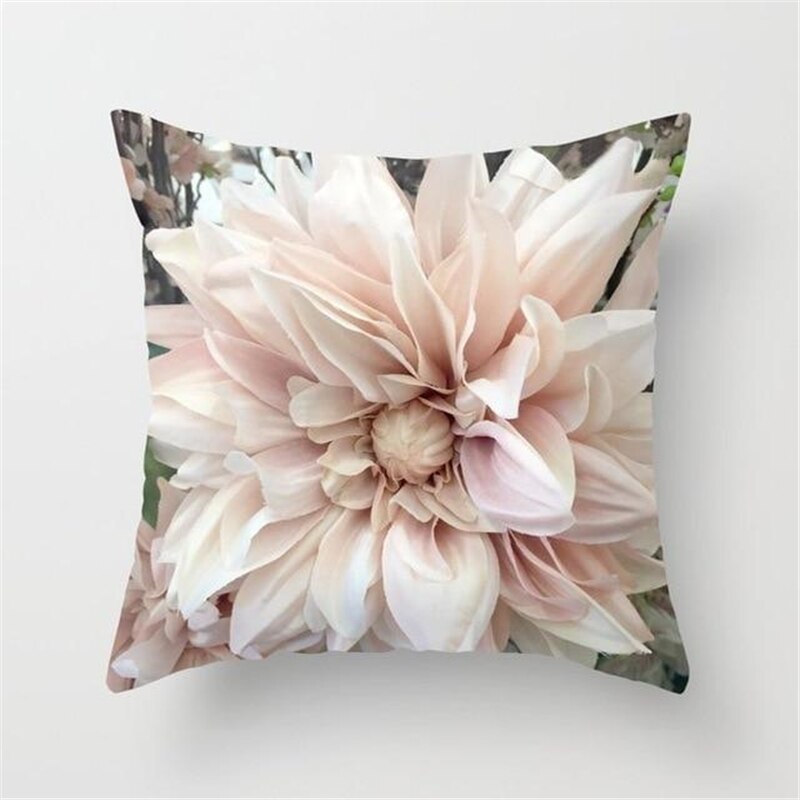 Blushing Blooms: Elegant Pink Floral Pillow Cases