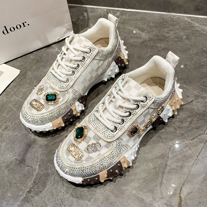 Dripping in Diamonds Running Shoes