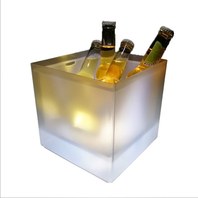 LED Light Wine Cooler Ice Bucket