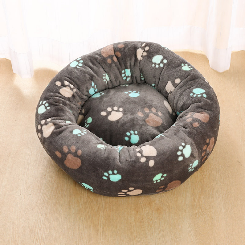 Plush Round Pet Bed