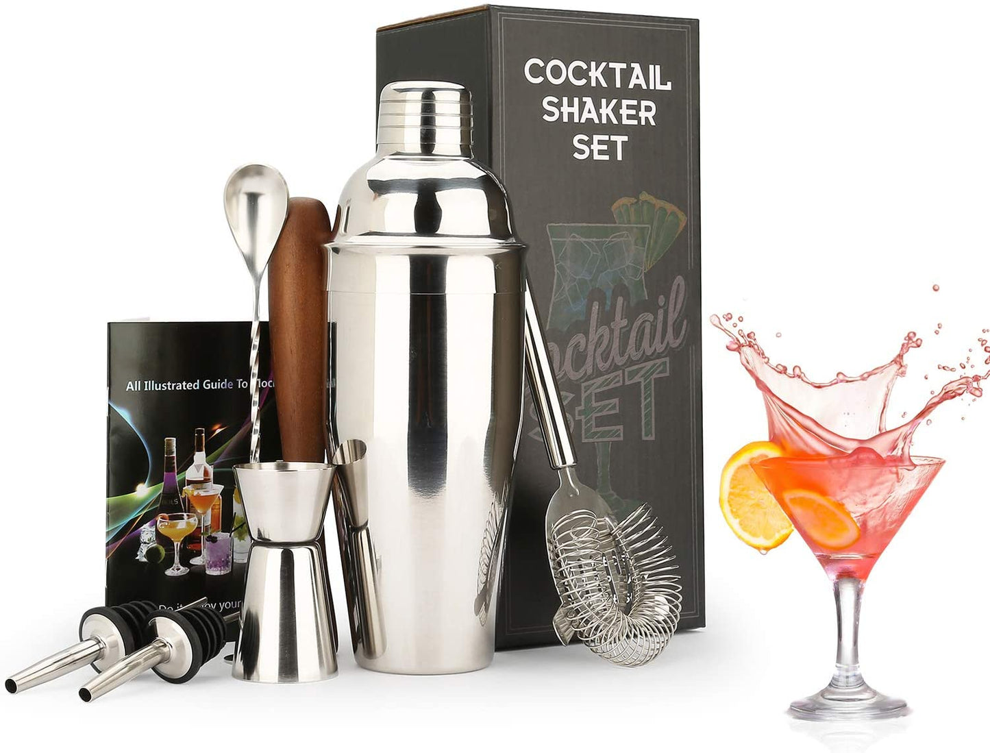 16 Piece Cocktail Mixer Bartender Kit