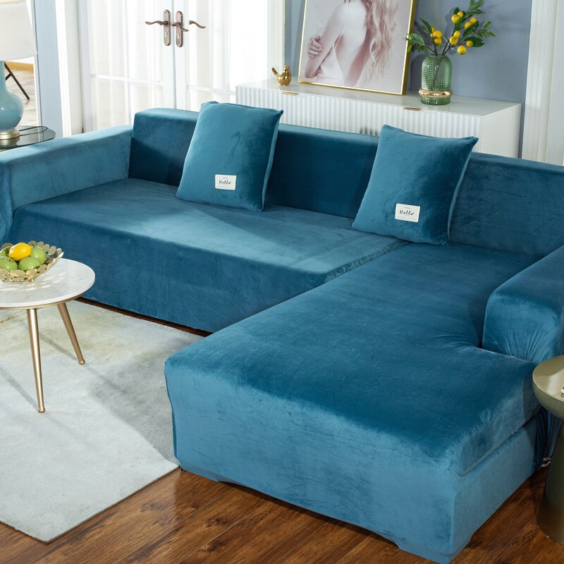 Luxury Chaise Lounge Velvet Sofa Covers