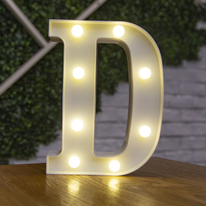 LED Lights Party Letters & Numbers