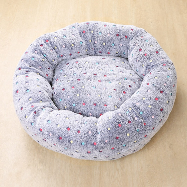 Plush Round Pet Bed