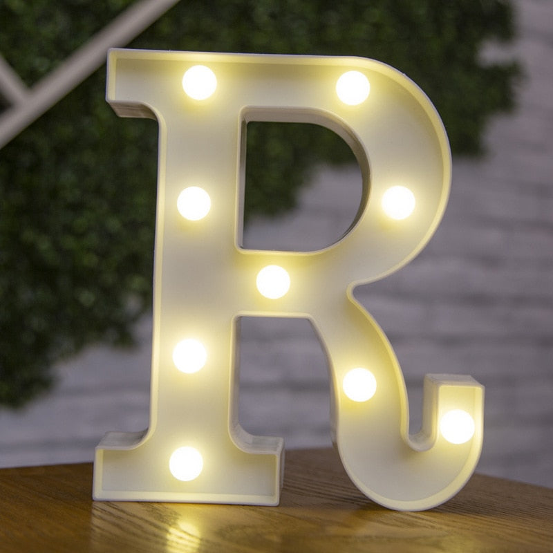 LED Lights Party Letters & Numbers