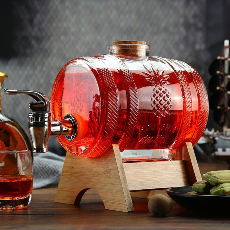 Glass Barrel Wine Decanter