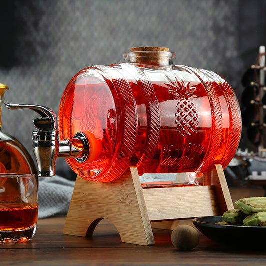 Glass Barrel Wine Decanter