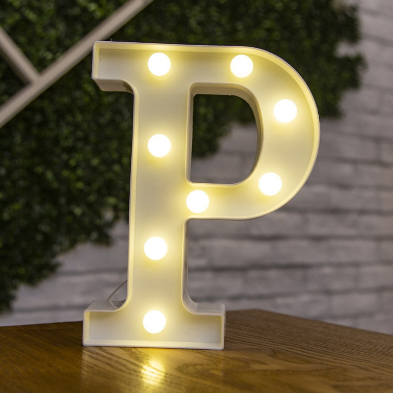 LED Lights Party Letters & Numbers