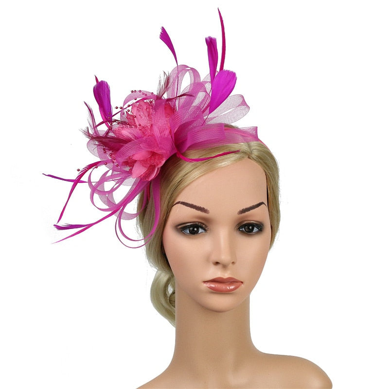 Fancy Feather Statement Headwear