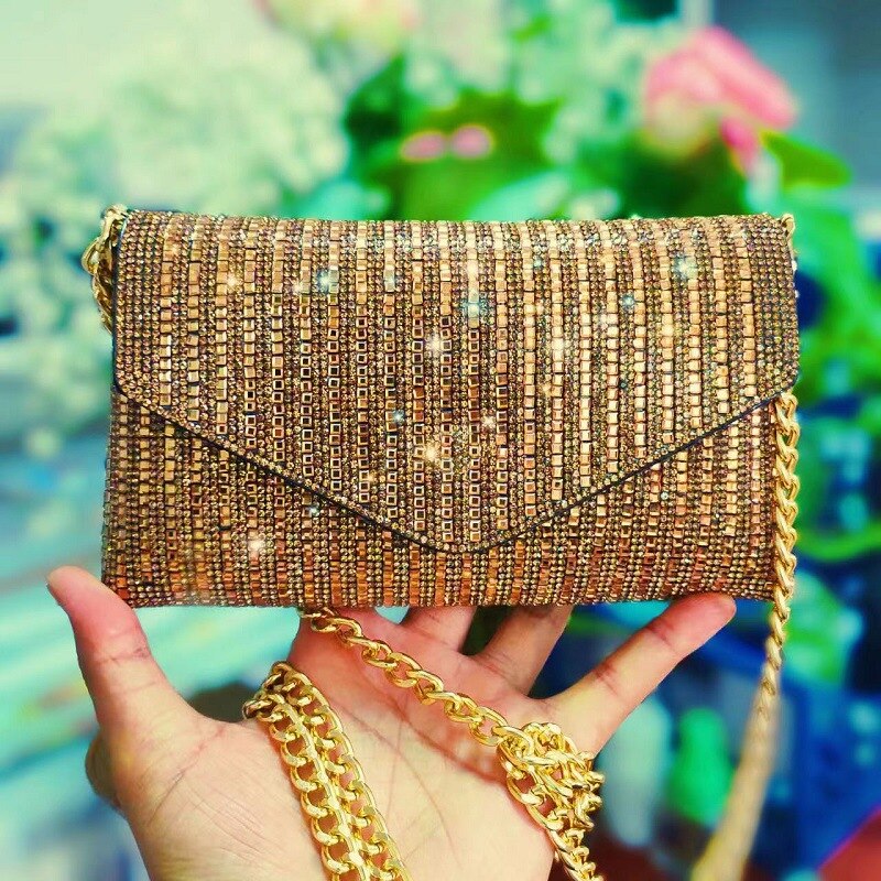 Sparkly Chain Clutch Purse