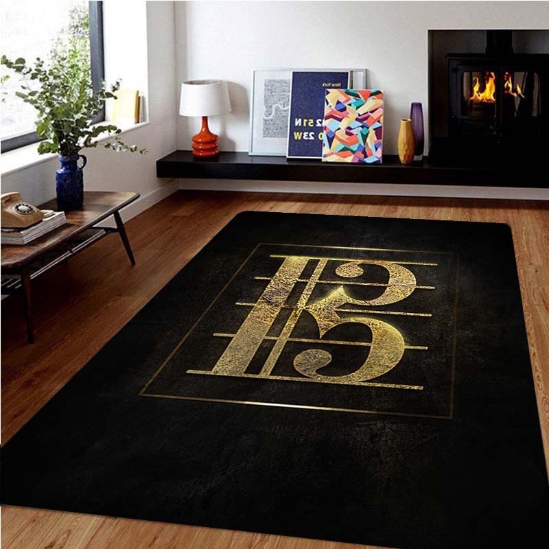 Music Symbol Area Rug