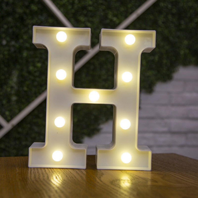 LED Lights Party Letters & Numbers