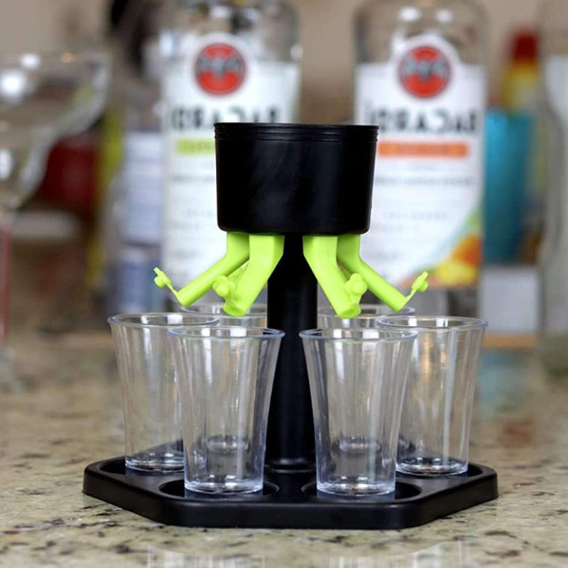 6 Shot Glass Liquor Wine Dispenser