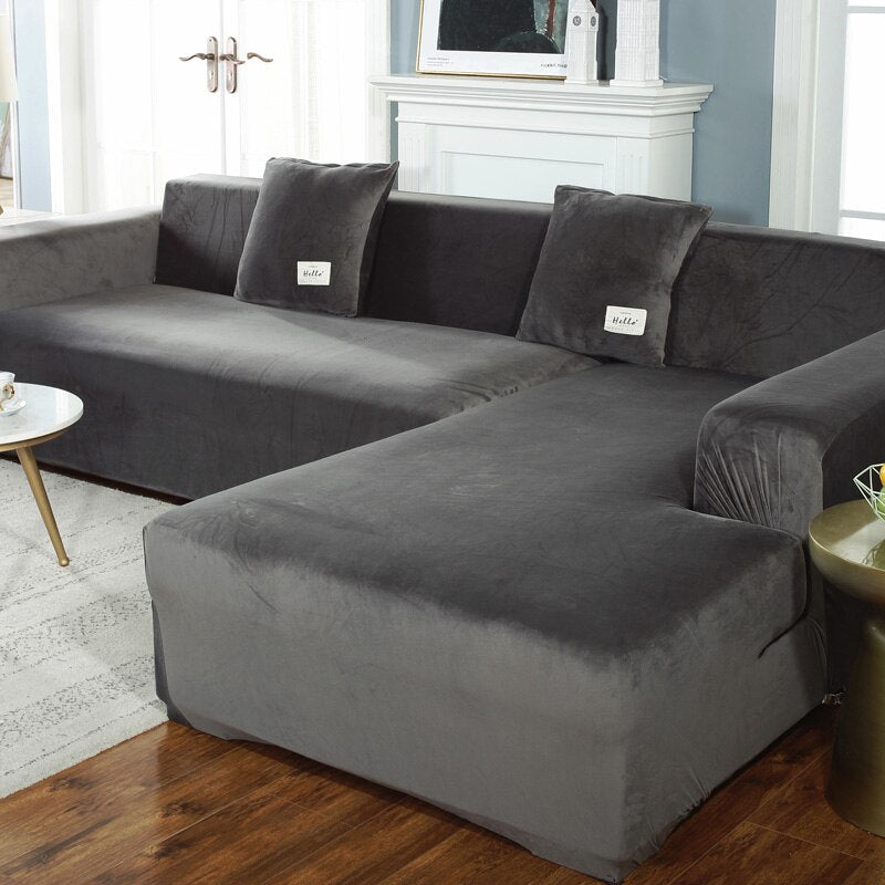 Luxury Chaise Lounge Velvet Sofa Covers