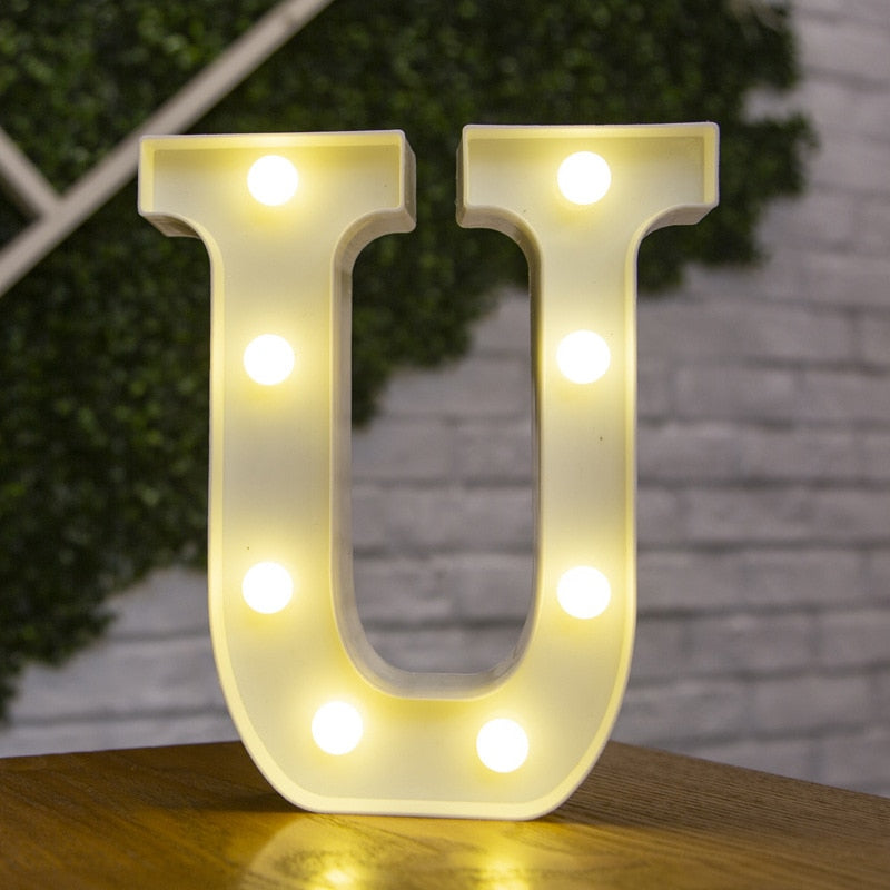 LED Lights Party Letters & Numbers