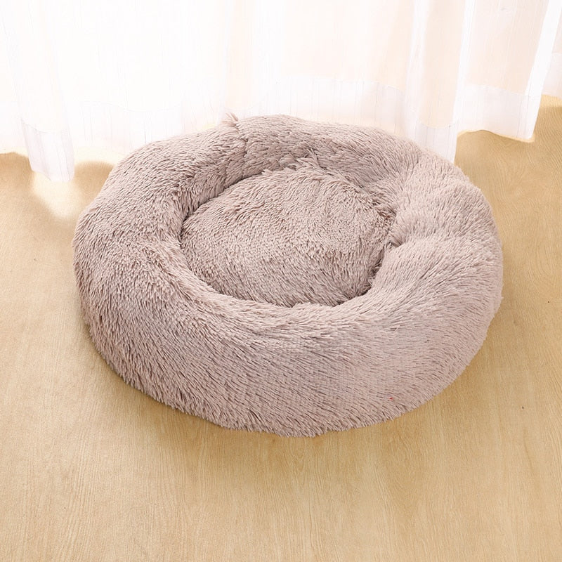 Plush Round Pet Bed