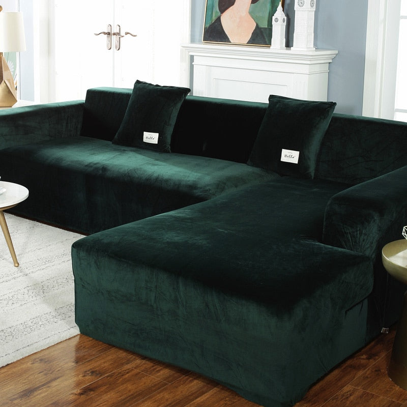 Luxury Chaise Lounge Velvet Sofa Covers