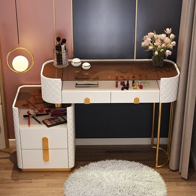 Luxury Makeup Table Set With LED Mirror