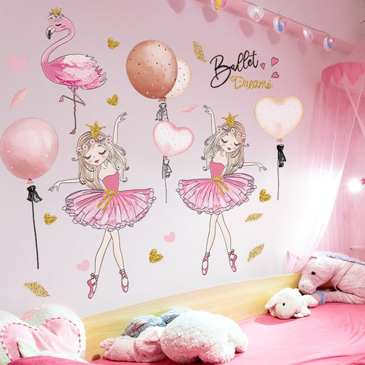 Kids and Babies Ballerina Art Wall Art Sticker Decal for Bedroom