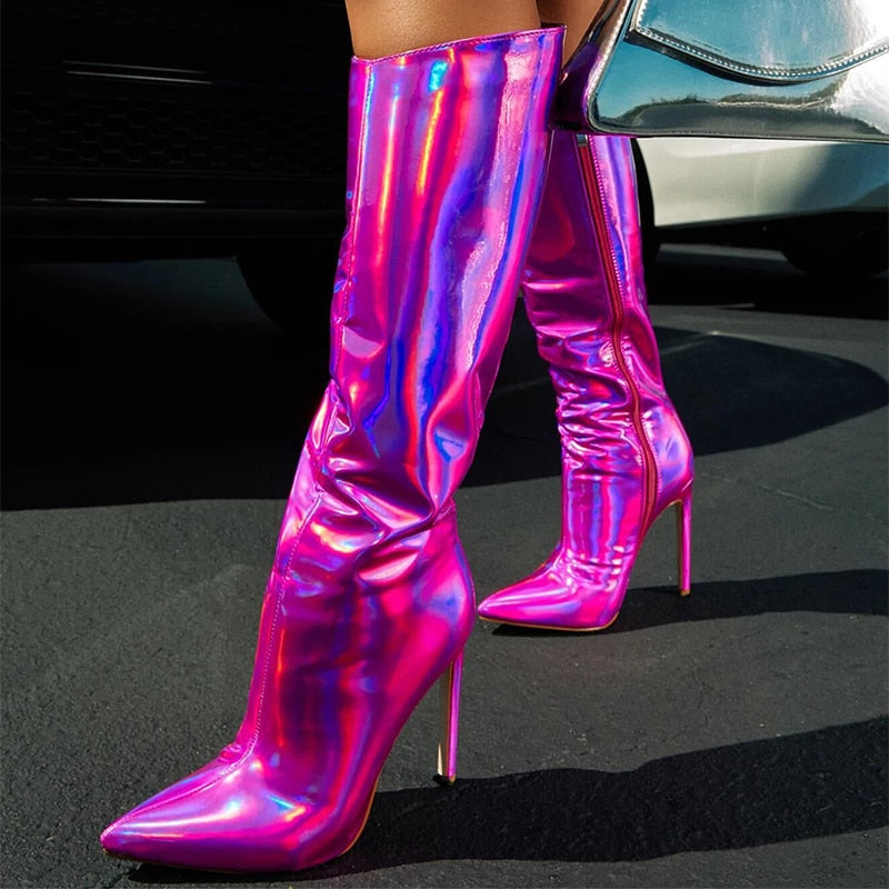 Sexy Shimmer Tassels Boots