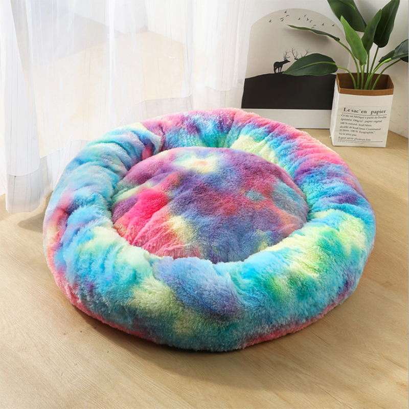 Plush Round Pet Bed